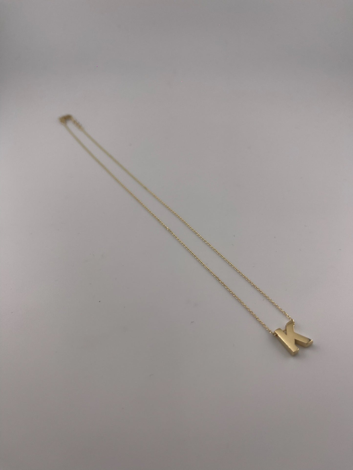Initial letter necklace