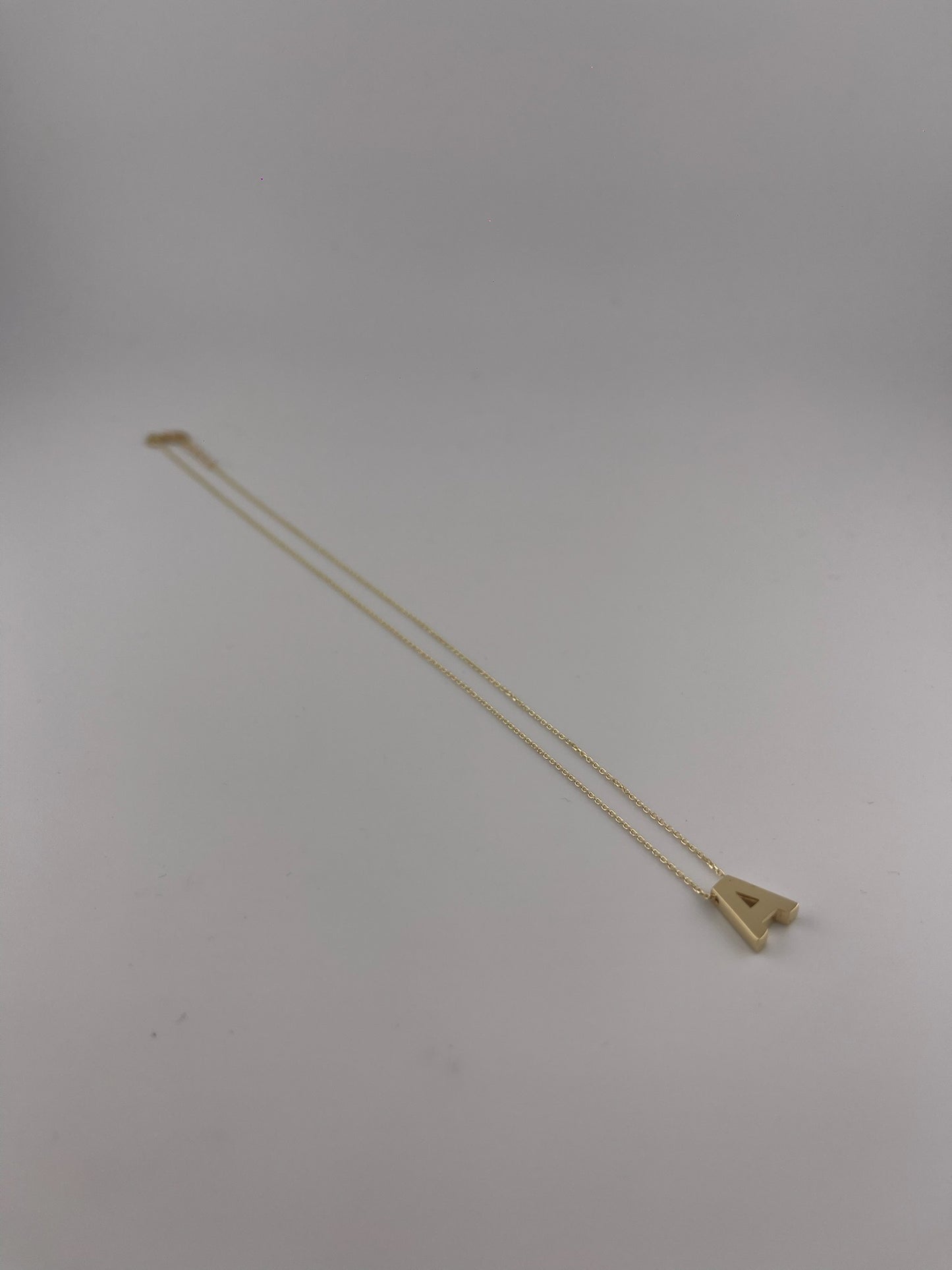 Initial letter necklace