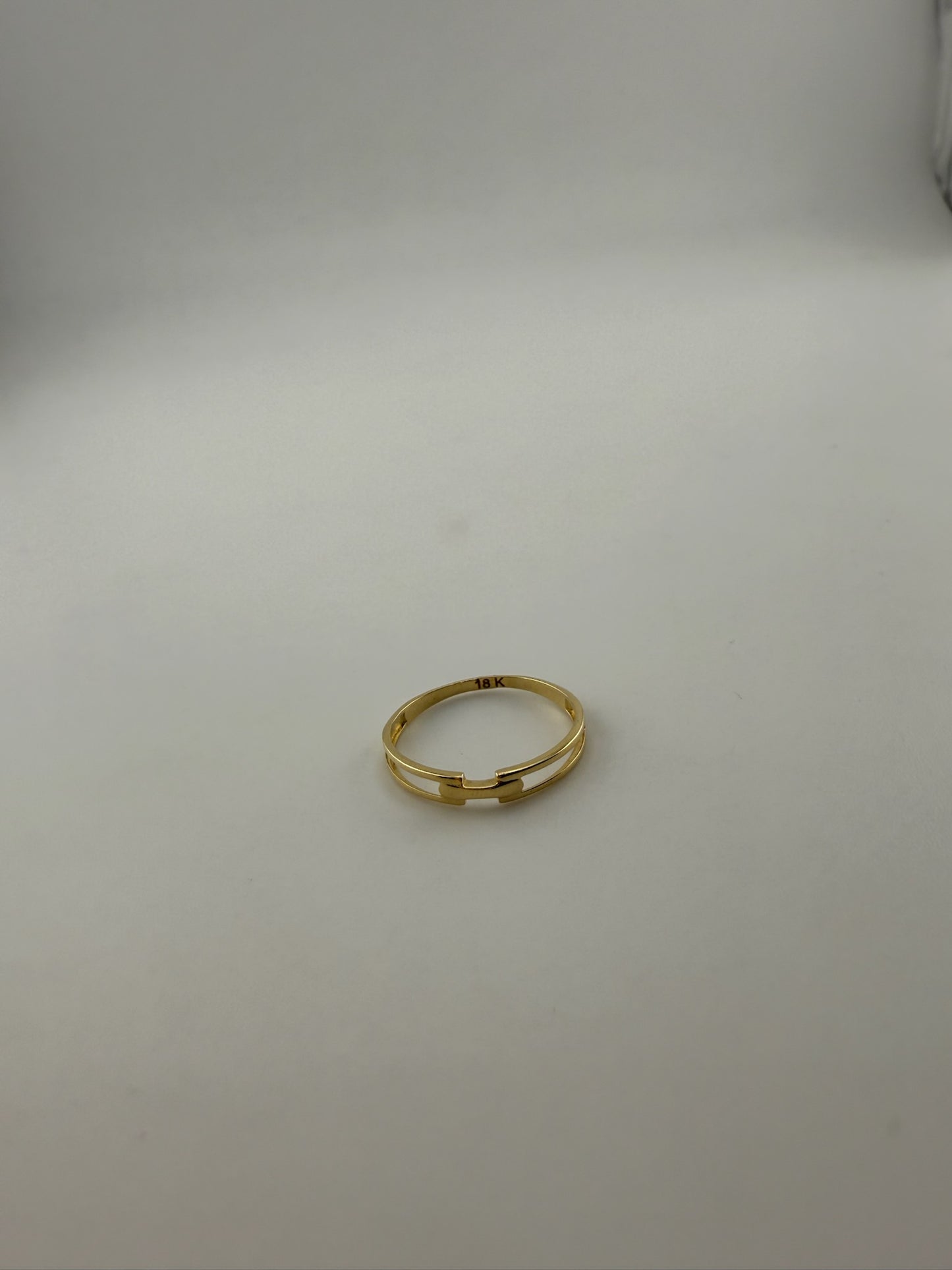 Dainty ring solid 18k gold