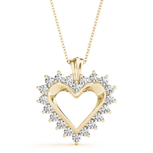 Radiant Heart Diamond Pendant