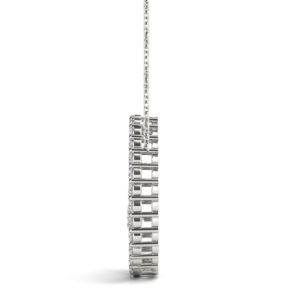 Whimsical Swirl Diamond Pendant 1 ct