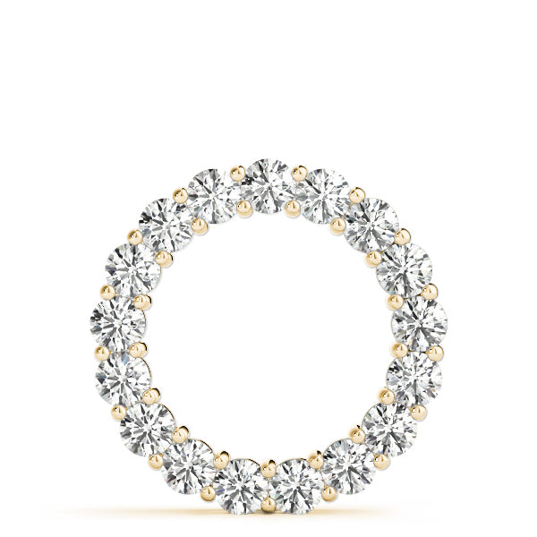 Radiant Circle Diamond Pendant