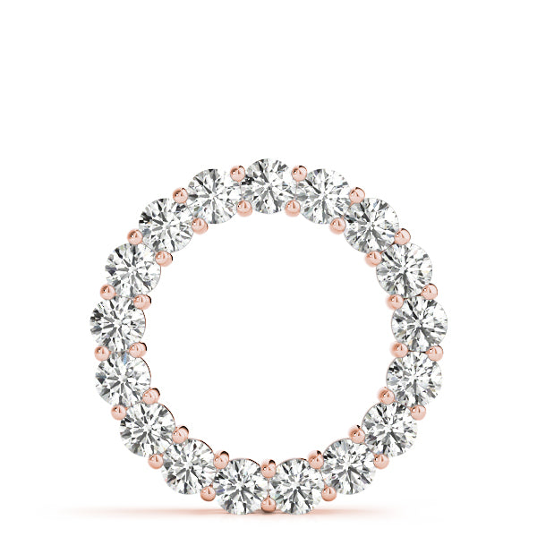 Radiant Circle Diamond Pendant