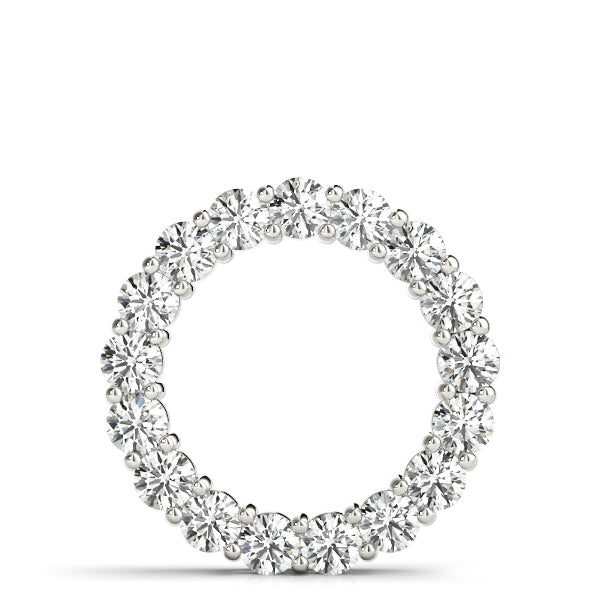 Radiant Circle Diamond Pendant
