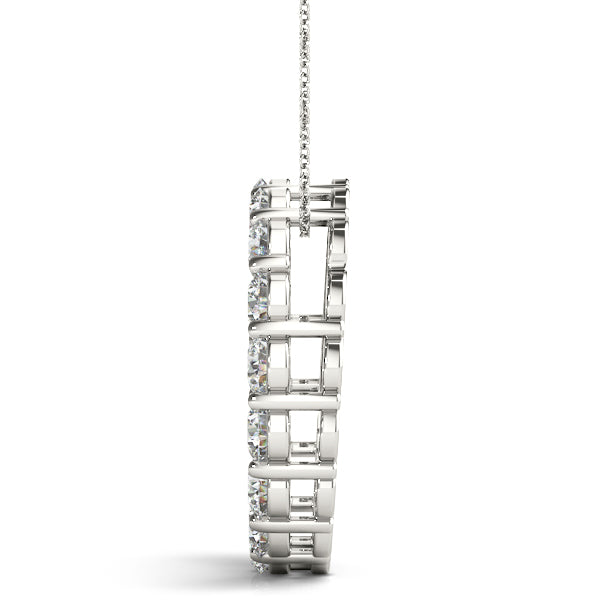 Radiant Circle Diamond Pendant