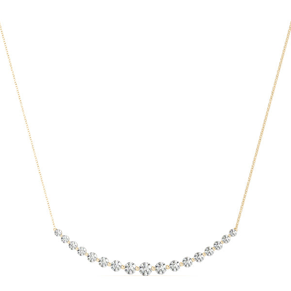Radiant Arc Diamond Pendant