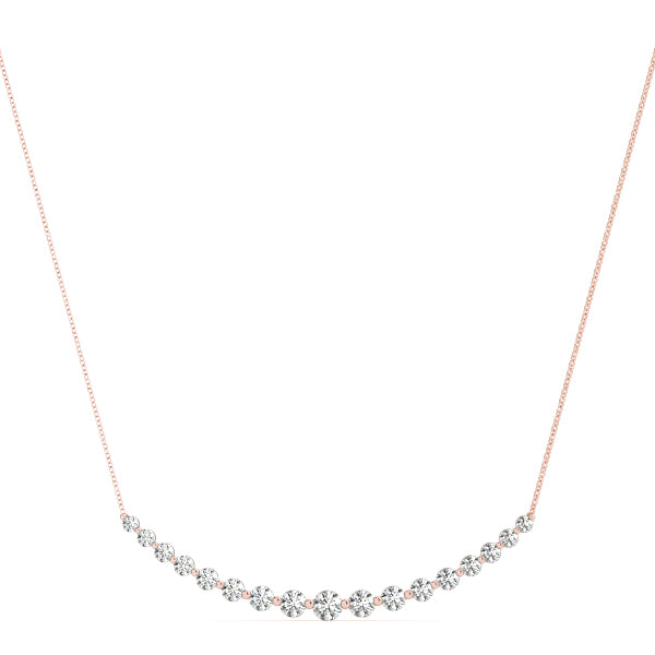 Radiant Arc Diamond Pendant