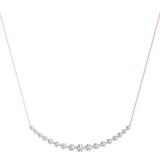 Radiant Arc Diamond Pendant