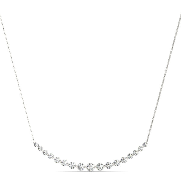 Radiant Arc Diamond Pendant