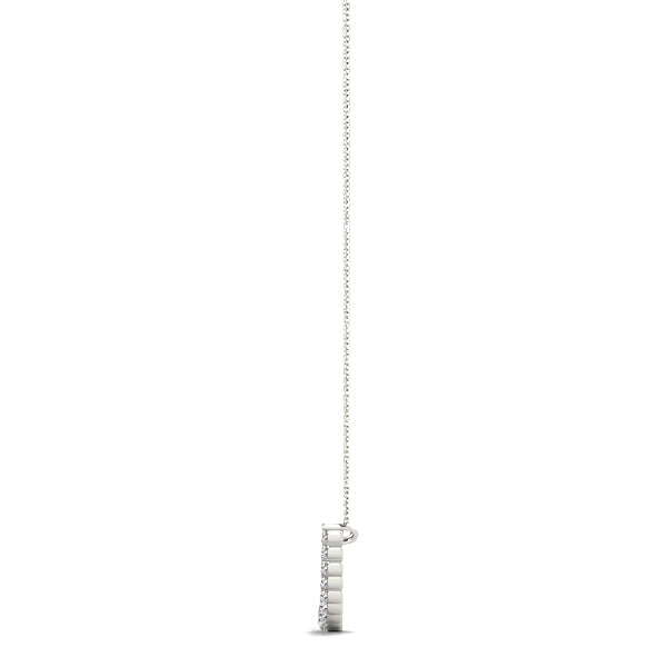 Radiant Arc Diamond Pendant