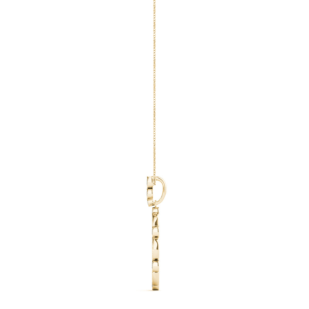 Diamond Halo Circle Pendant
