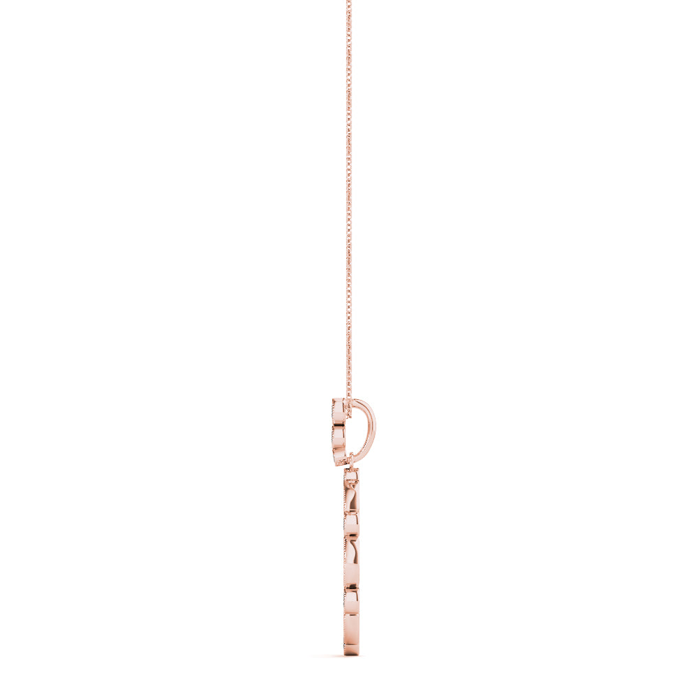 Diamond Halo Circle Pendant