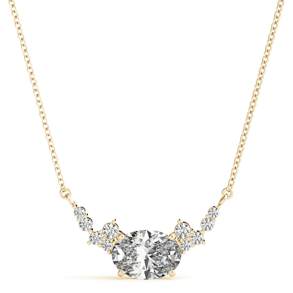 Radiant Cluster Diamond Pendant