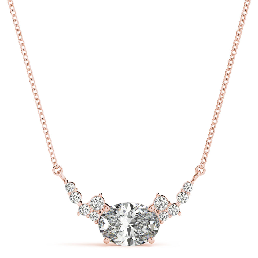 Radiant Cluster Diamond Pendant