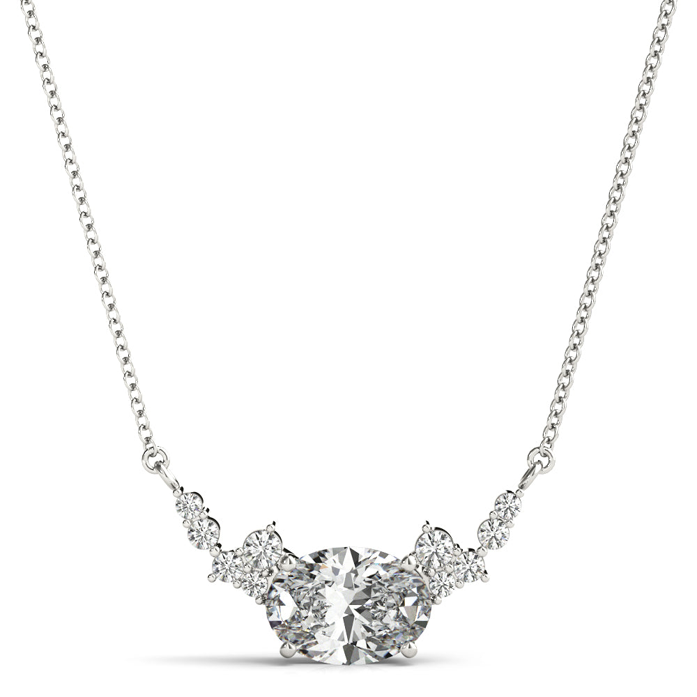 Radiant Cluster Diamond Pendant