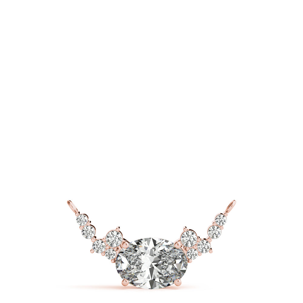 Radiant Cluster Diamond Pendant