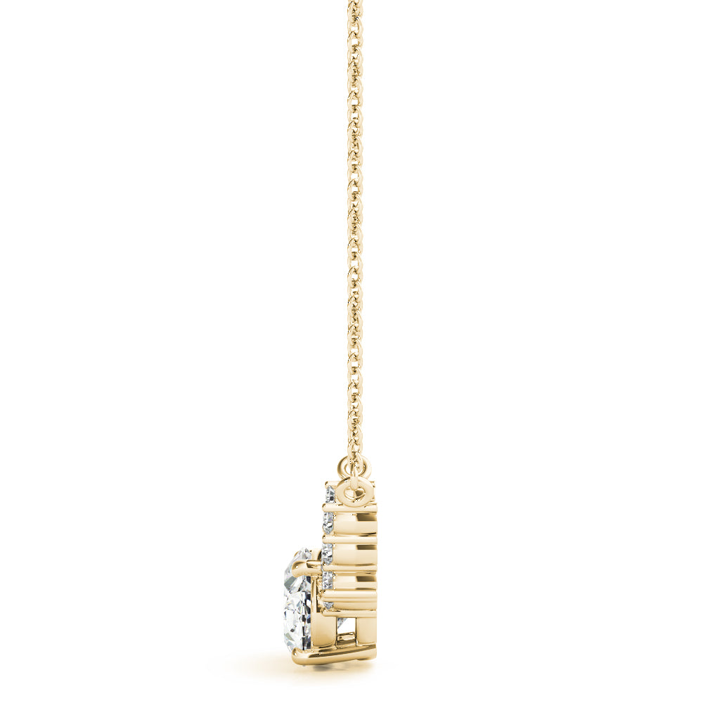 Radiant Cluster Diamond Pendant