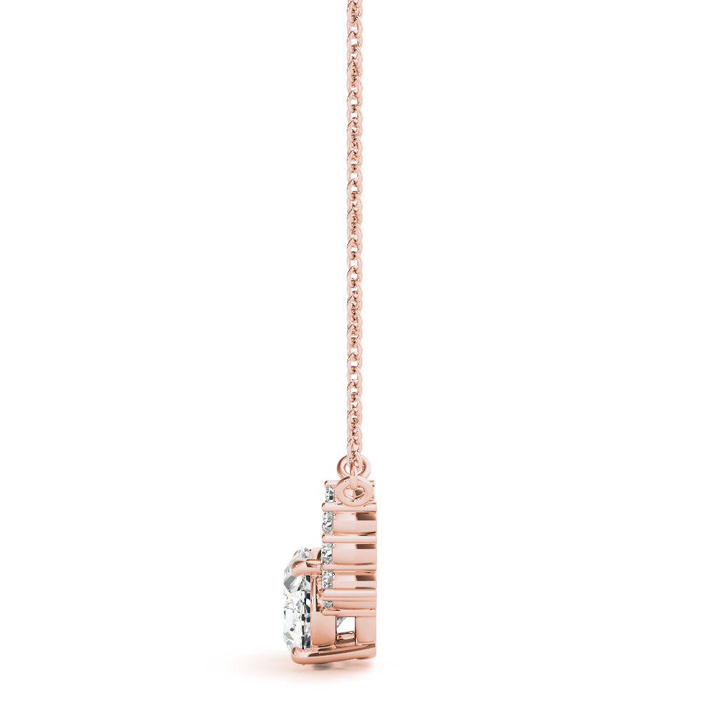 Radiant Cluster Diamond Pendant