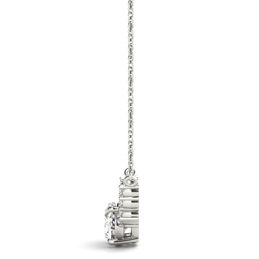 Radiant Cluster Diamond Pendant