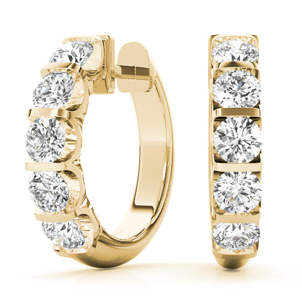 Sparkling Halo Hoop Earrings