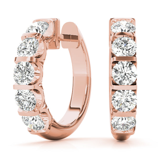 Sparkling Halo Hoop Earrings