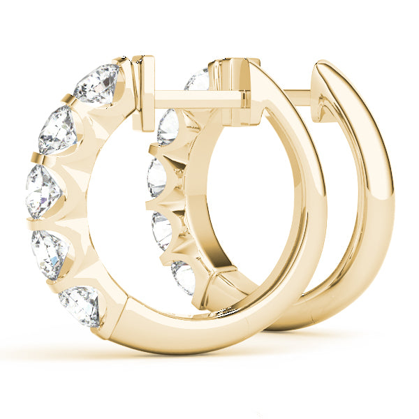 Sparkling Halo Hoop Earrings