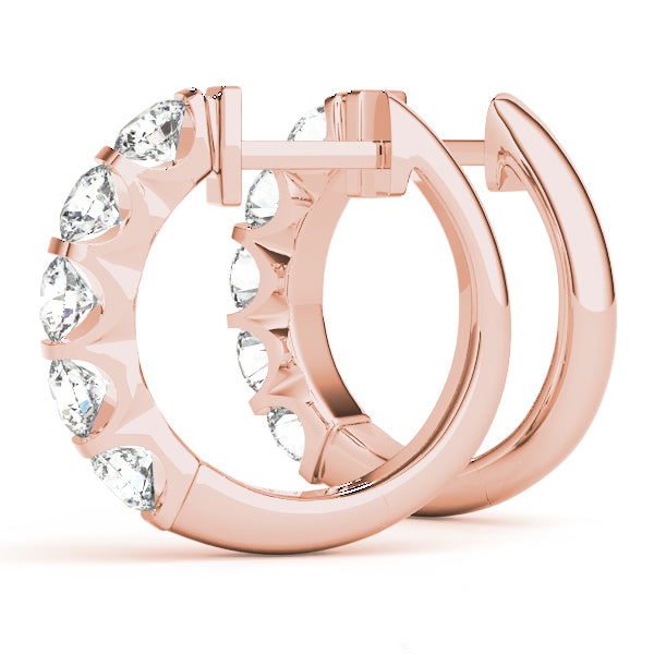 Sparkling Halo Hoop Earrings