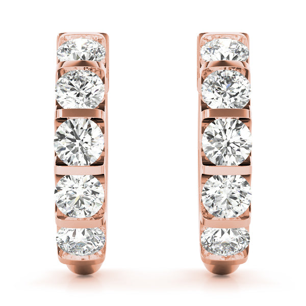 Sparkling Halo Hoop Earrings