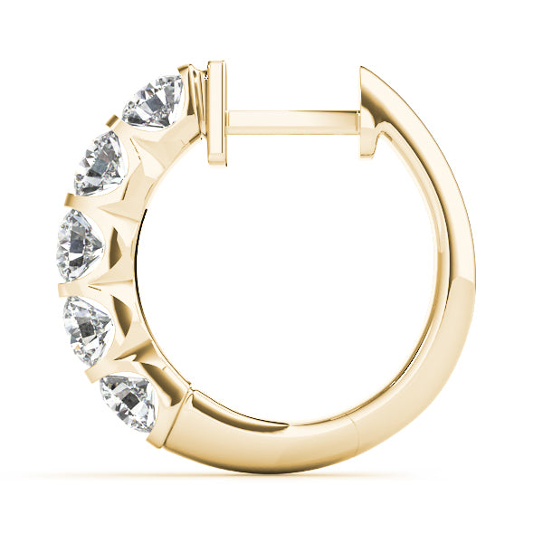 Sparkling Halo Hoop Earrings