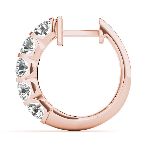 Sparkling Halo Hoop Earrings