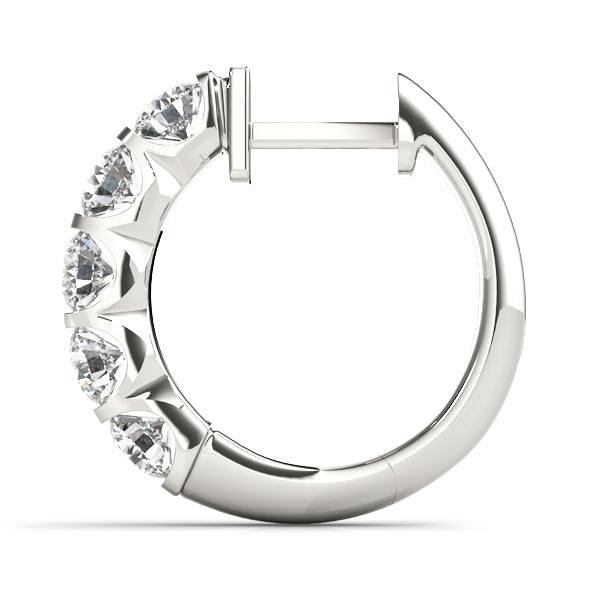Sparkling Halo Hoop Earrings
