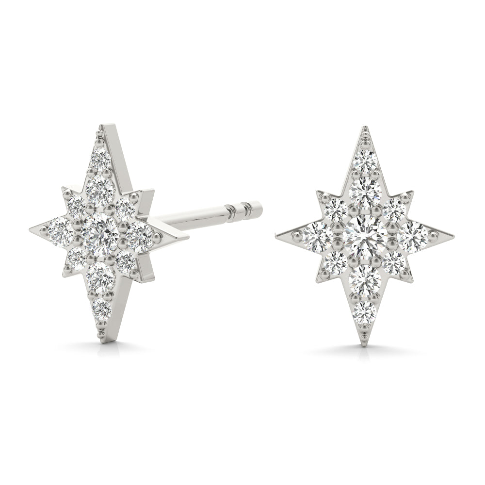 Celestial Starburst Diamond Studs