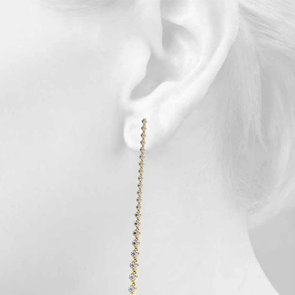 Diamond Chandelier Drop Earrings