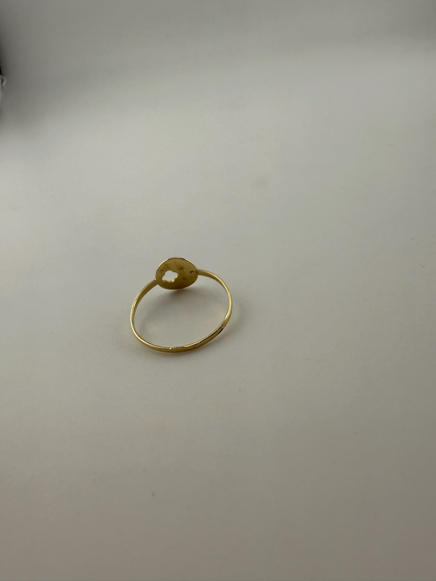 Dainty ring solid 18k gold