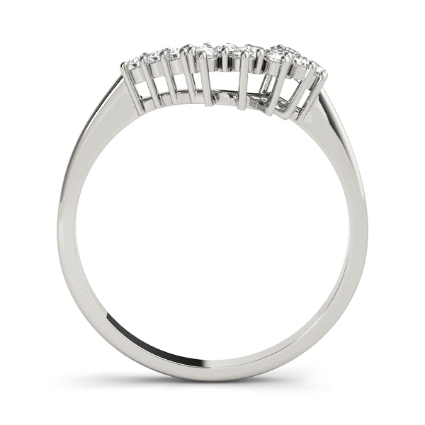 Curved Diamond Wedding Band