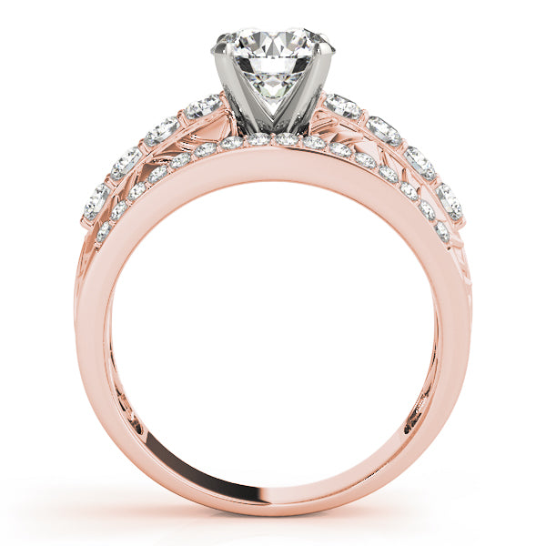 Triple Row Diamond Bridal Set