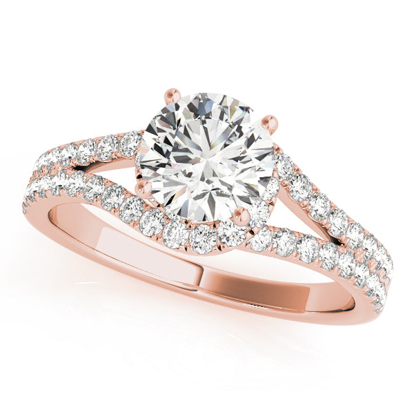 Split Shank Halo Ring 1 ct