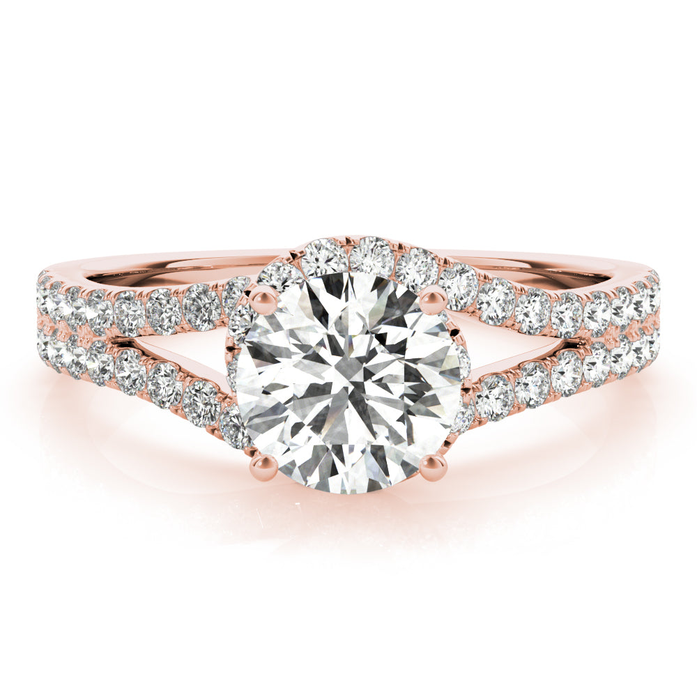 Split Shank Halo Ring 1 ct