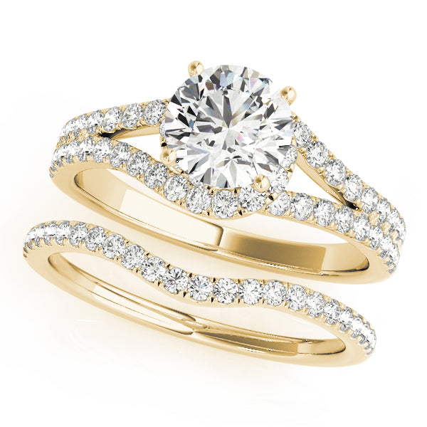 Split Shank Halo Ring 1 ct
