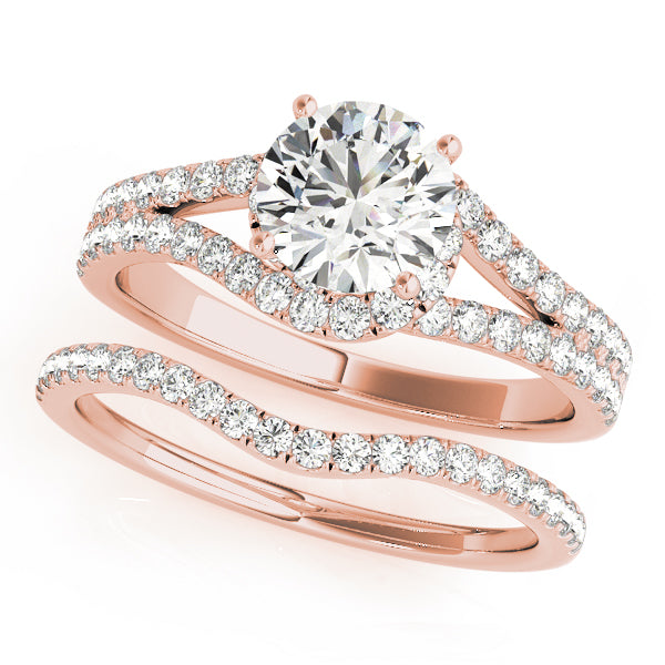 Split Shank Halo Ring 1 ct