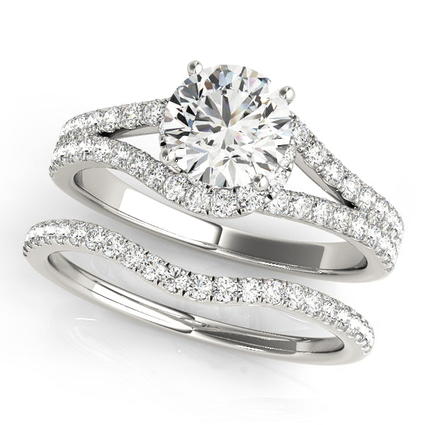 Split Shank Halo Ring 1 ct