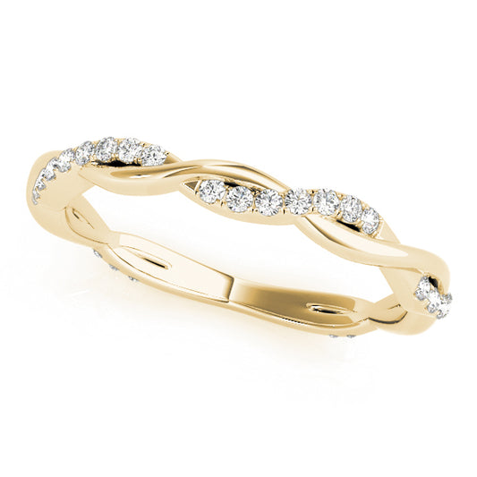Diamond Twist Eternity Band