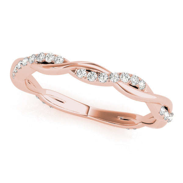 Diamond Twist Eternity Band