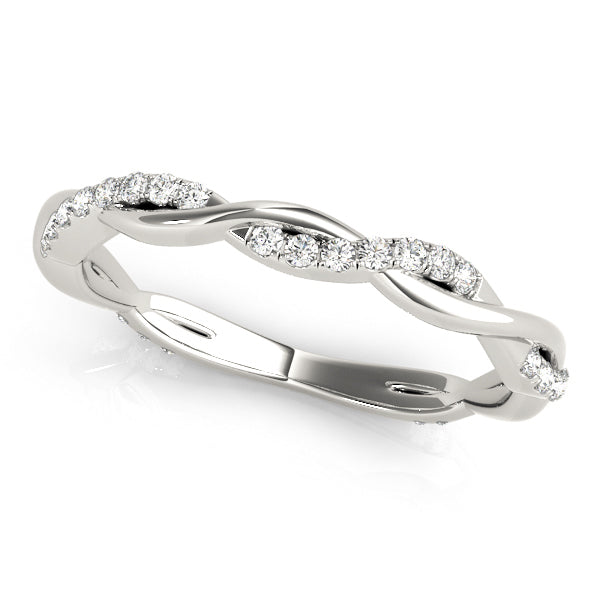 Diamond Twist Eternity Band