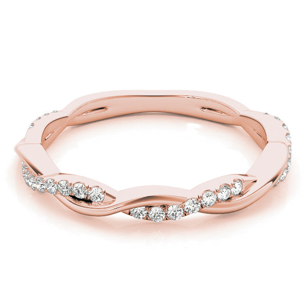 Diamond Twist Eternity Band