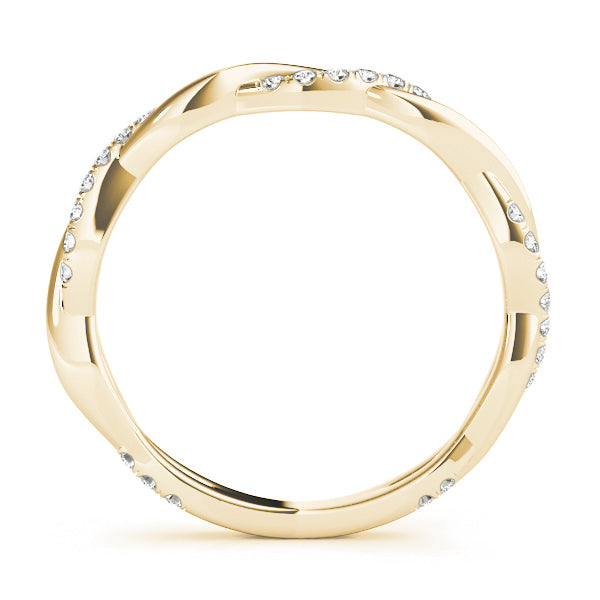 Diamond Twist Eternity Band