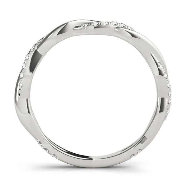 Diamond Twist Eternity Band
