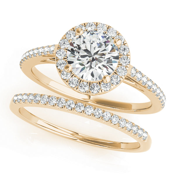 Classic Diamond Halo Engagement Ring 1 ct