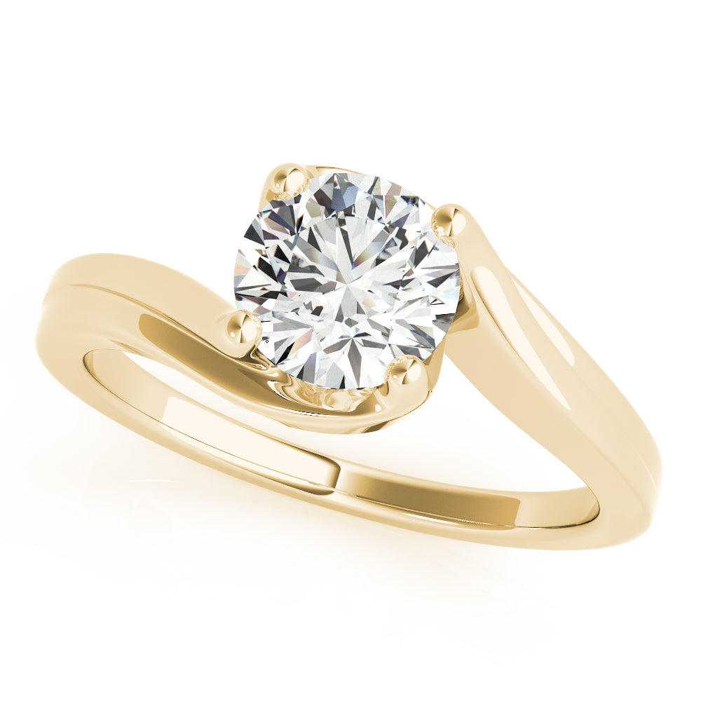 Modern Bypass Solitaire Ring 1 ct