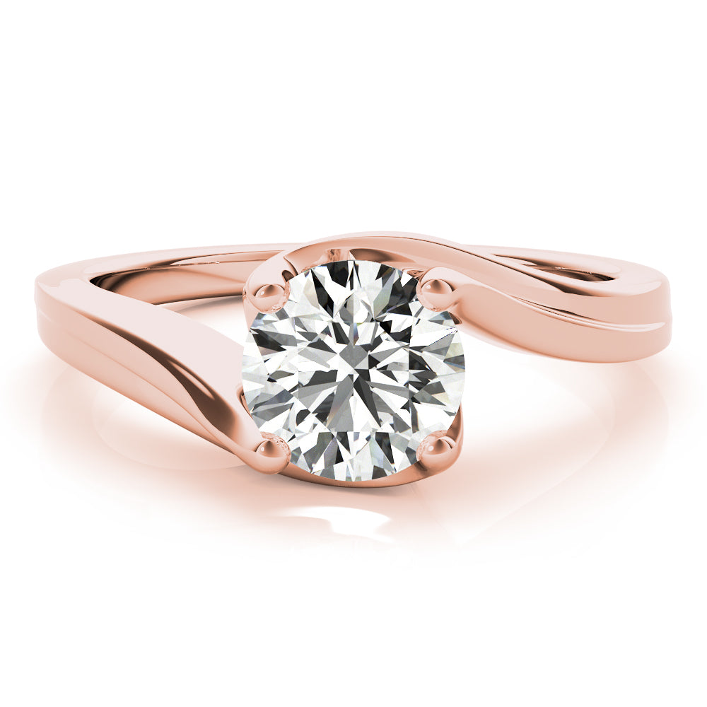 Modern Bypass Solitaire Ring 1 ct